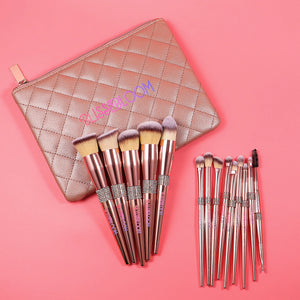 Rose gold blissebloom delicate soft Makeup Brush Blissebloom