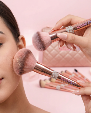 Rose gold blissebloom delicate soft Makeup Brush Blissebloom