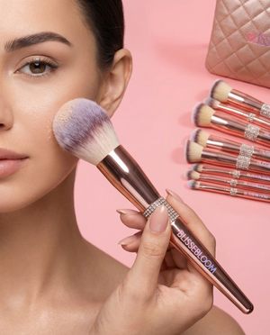 Rose gold blissebloom delicate soft Makeup Brush Blissebloom