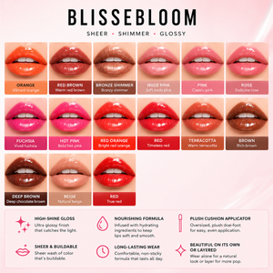 Blissebloom high pigment moisture Lipgloss Blissebloom