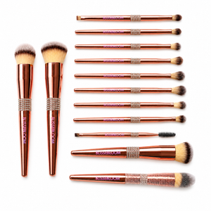 Rose gold blissebloom delicate soft Makeup Brush Blissebloom