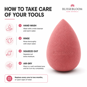 Blissebloom water drop powder puff Blissebloom
