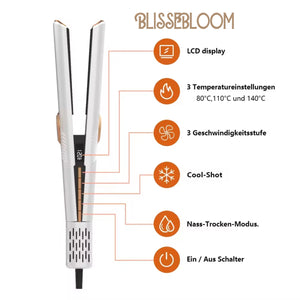 Blissebloom High-Speed Hair Straightener & Dryer (2-in-1) Blissebloom