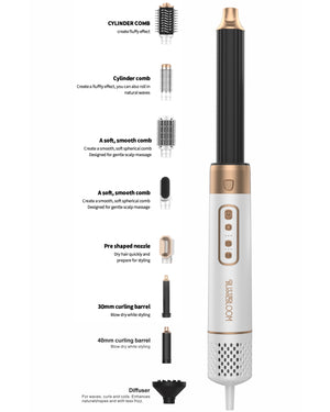 Blissebloom 6 in 1 set multifunctional hair dryer Blissebloom