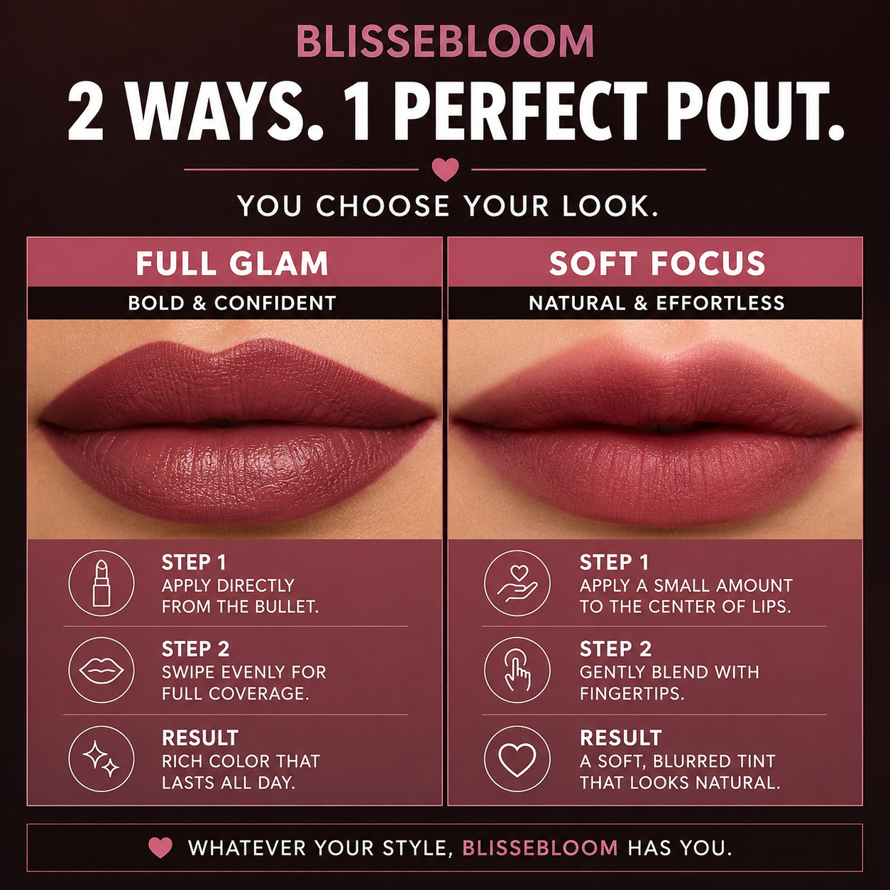 Blissebloom soft matte Lipstick Blissebloom