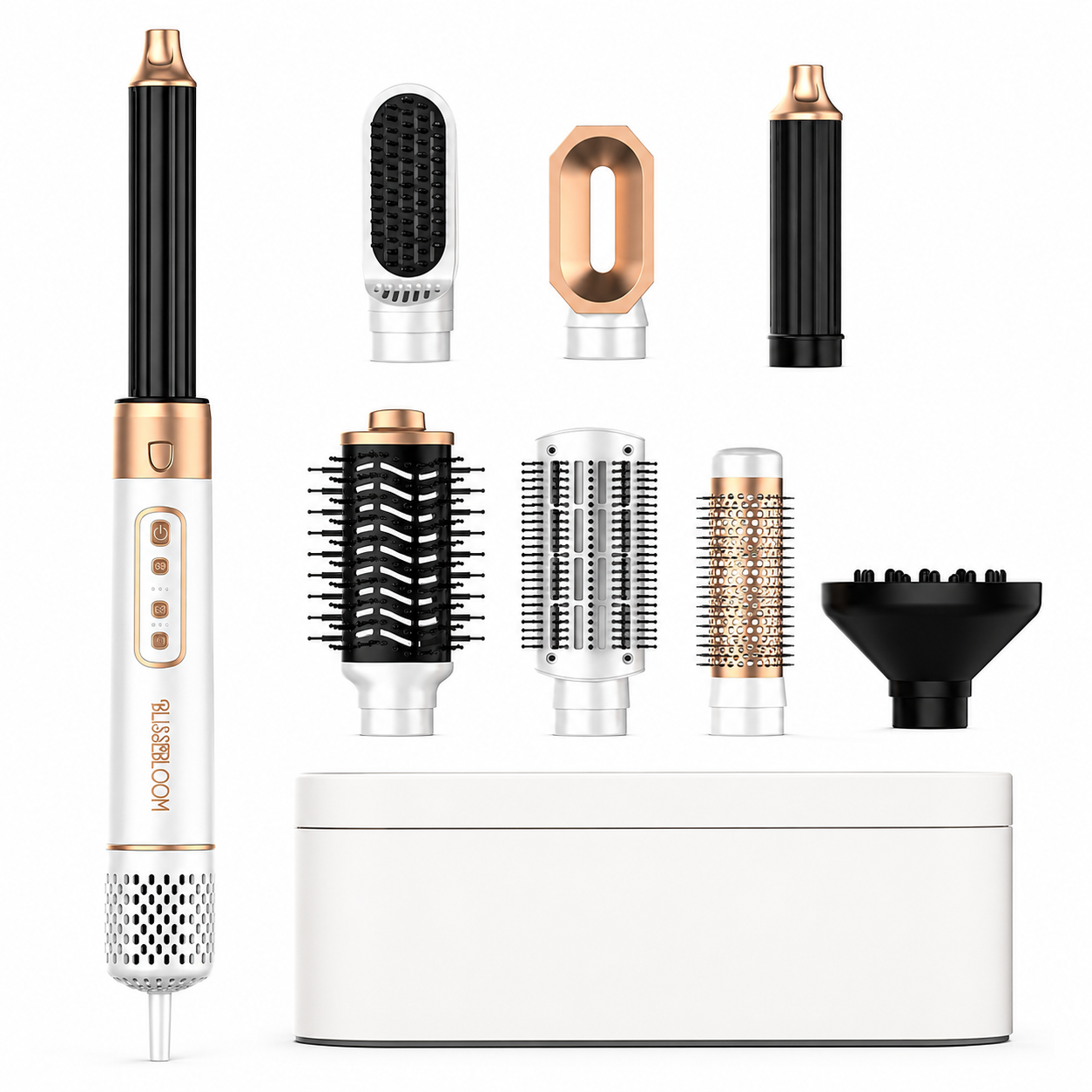 Blissebloom 8-in-1 Multifunctional Hair Dryer & Complete Styling Set Blissebloom