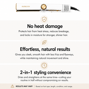 Hair Dryer & Straightener — Salon Results at Home(2 in 1) Blissebloom